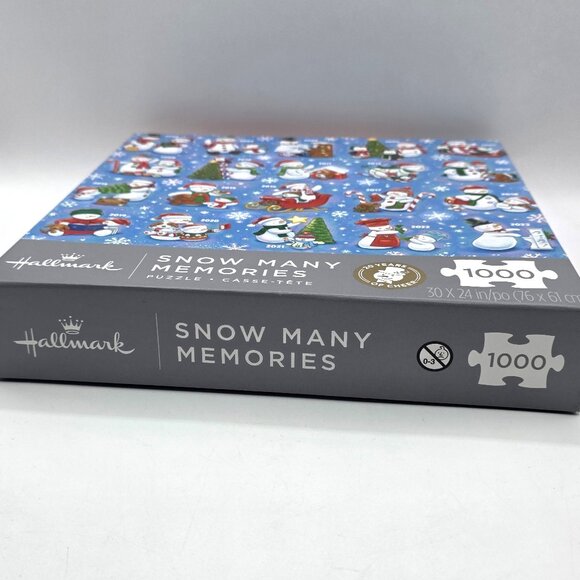 Hallmark Snow Many 20 Years Memories 1000 Piece Puzzle New Sealed Box Christmas - Picture 3 of 6